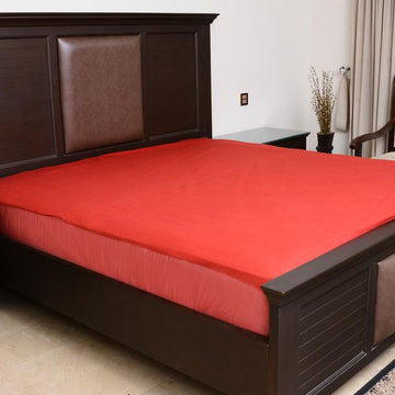 Water Proof Mattress Protector  - Maroon Terry Cotton Stuff